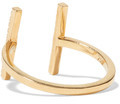 Thumbnail for your product : Ileana Makri Double Bar 18-karat gold diamond ring