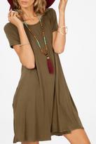 Thumbnail for your product : Peach Love California Solid T-Shirt Dress
