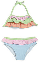Thumbnail for your product : Florence Eiseman Toddler's & Little Girl's Two-Piece Striped Ruffle Bikini