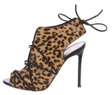 Thumbnail for your product : Gianvito Rossi Pony Hair Lace-Up Pumps