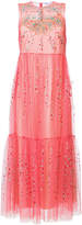 Red Valentino beaded sequin tulle dress