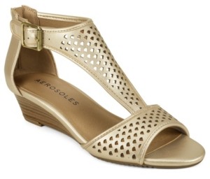 gold low wedges