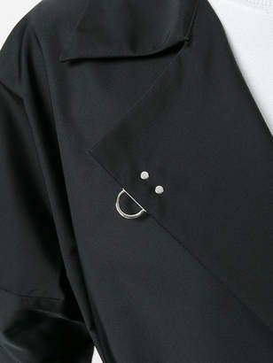 Fay short-sleeve belted coat