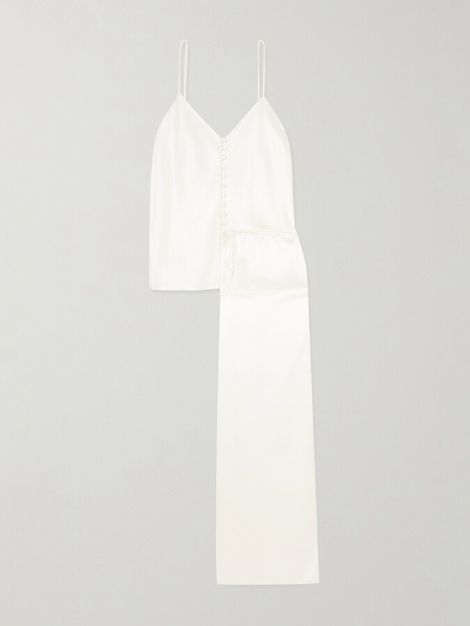 Olivia von Halle Blair Silk-satin Pajamas - Ivory