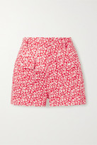 Thumbnail for your product : Solid & Striped Floral-print Broderie Anglaise Cotton Shorts