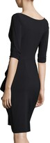 Thumbnail for your product : Chiara Boni La Petite Robe Florien 3/4-Sleeve Jersey Faux-Wrap Dress