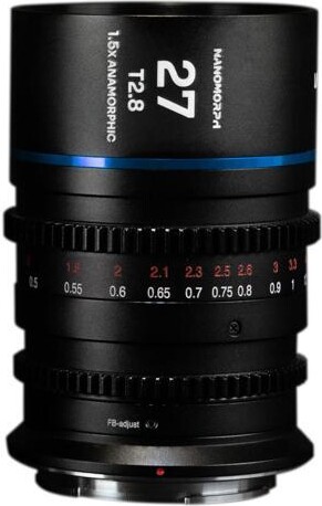 Venus Optics Venus Laowa Nanomorph 27mm T2.8 1.5x S35 Anamorphic Lens for Sony E, Blue Flare
