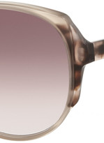 Thumbnail for your product : Victoria Beckham D-frame mottled acetate sunglasses
