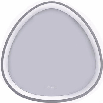32 X 32 In. Gunmetal Grey Framed Dimmable Anti-Fog Led Bathroom Vanity Mirror