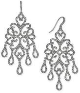 Thumbnail for your product : INC International Concepts Silver-Tone Pavé Openwork Chandelier Earrings, Created for Macy's