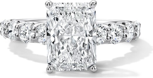 Zales 4 CT. T.w. Radiant-Cut Certified Lab-Grown Diamond Engagement Ring in 14K White Gold (F/Vs2)