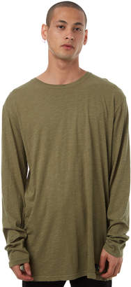 DC Mens Ohlen Long Sleeve T Shirt Green