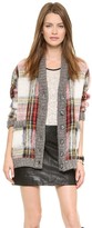 Thumbnail for your product : Sea Oversized Plaid Cardigan