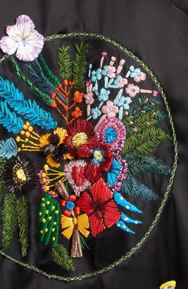 Fendi Women's Floral Embellished Bomber Jacket