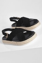 Thumbnail for your product : boohoo Crossover Espadrille Flatform