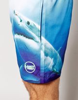 Thumbnail for your product : B.young Hot Thunder Shark Attack Swim Shorts