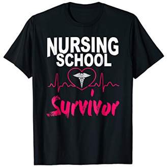 Nursing School Survivor T-Shirt Gift Nursing Graduate 2018