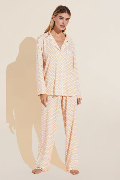 Eberjey Gisele Printed TENCEL™ Modal Long PJ Set