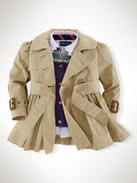 Thumbnail for your product : Ralph Lauren Cotton Princess Trench Coat