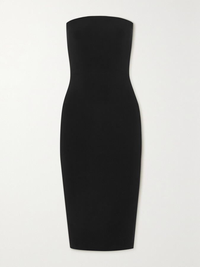 Norma Kamali - Strapless Stretch-jersey Dress - Black