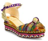 Thumbnail for your product : Christian Louboutin Madcarina Knotted Glitter Platform Espadrille Sandals