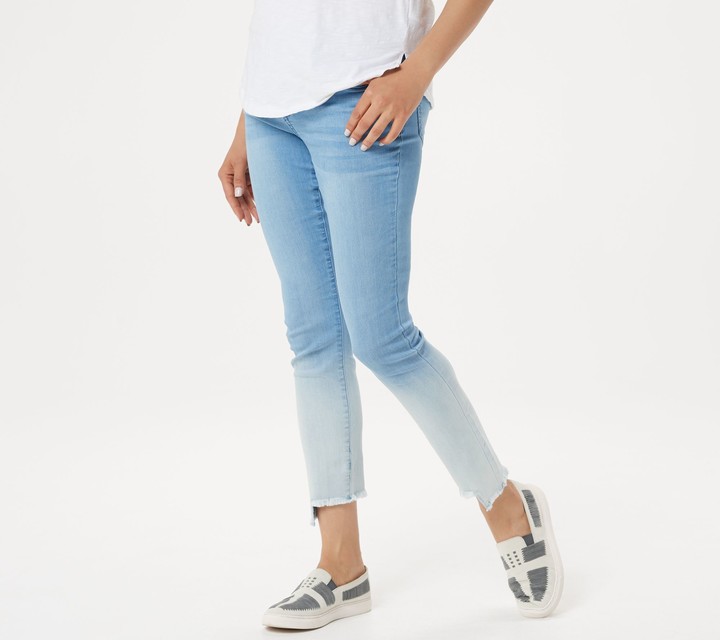 women's step hem jeans