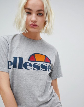 Ellesse boyfriend t-shirt with chest logo - ShopStyle