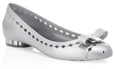 Thumbnail for your product : Ferragamo Laser Cut Jelly Pumps