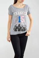 Franklin Marshall Tee Shirt Franklin&marshall Tswr760 Gris Femme
