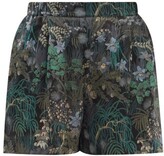 Thumbnail for your product : Carine Gilson Floral-print Silk-chiffon Pyjama Shorts - Multi