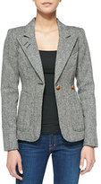 Thumbnail for your product : Smythe Duchess Tweed Elbow-Patch Blazer