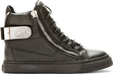 Thumbnail for your product : Giuseppe Zanotti Black London High-Top Sneakers