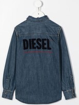 Thumbnail for your product : Diesel Kids Button-Down Denim Shirt