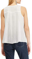 Thumbnail for your product : Chaps Lace Yoke Sleeveless Top