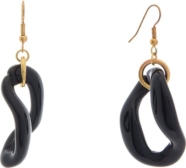 Kenneth Jay Lane Plated Dangle Earrings