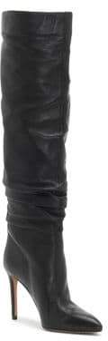 Vince Camuto Kashiana Ruched Leather Knee-High Boots