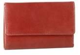 Thumbnail for your product : Derek Alexander Large Multi-Compartment Flap Leather Clutch