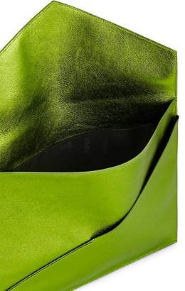 MM6 MAISON MARGIELA Women's Metallic Leather Clutch - Green