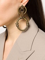 Thumbnail for your product : Gianfranco Ferré Pre-Owned 2000s Embellished Hoop Earrings