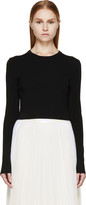 Thumbnail for your product : Proenza Schouler Black Knit Cropped Sweater