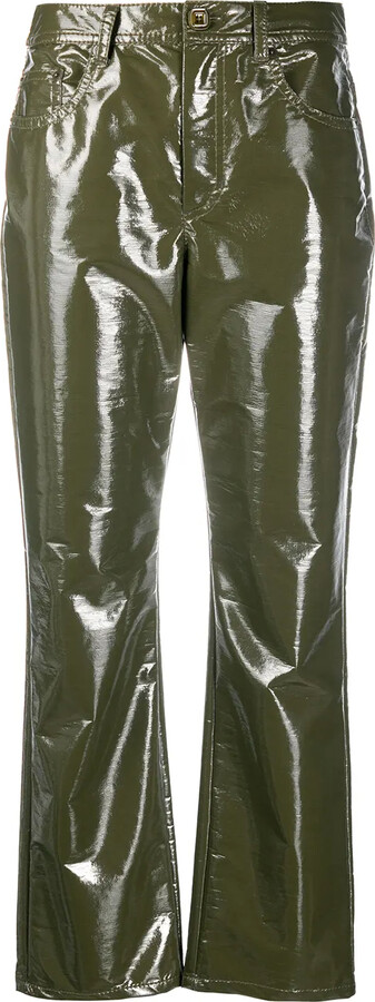 VIVETTA Coated Cropped Trousers