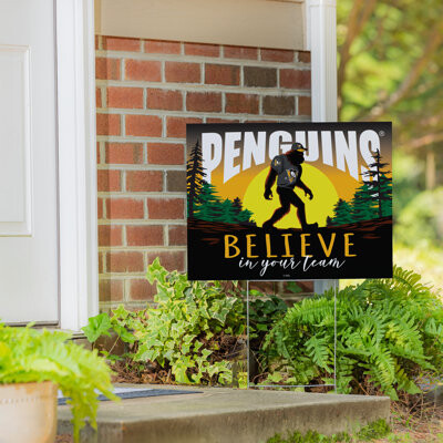 Union Rustic Pittsburgh Penguins Yard Sign, Bigfoot