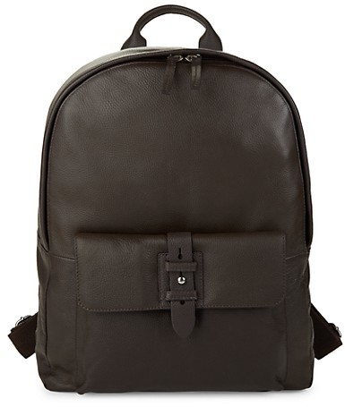 cole haan leather flap backpack