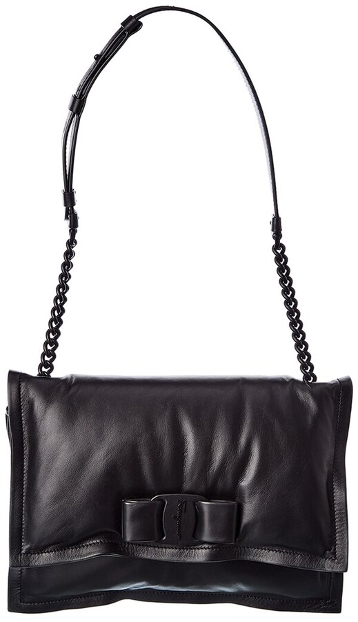 Ferragamo Viva Bow Small Leather Shoulder Bag ShopStyle
