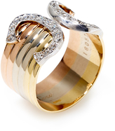 Thumbnail for your product : Cartier Double C Diamond Open Ring