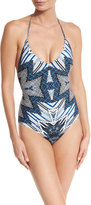 Thumbnail for your product : Red Carter Indigo Blues Lace-Up One-Piece Swimsuit