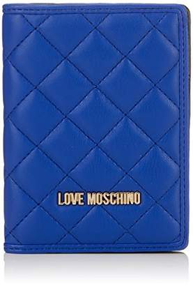 Love Moschino Portafogli Nappa Pu Blu, Women’s Clutch,1x14x10 cm (B x H T)