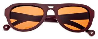 Earth Coronado Unisex Sunglasses with Brown Lens - Red