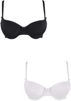 Thumbnail for your product : Intimates Solutions Basic Minimiser Bras (2 Pack)