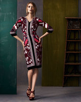 Thumbnail for your product : Etro Printed V-Neck Dress, Pink/Black